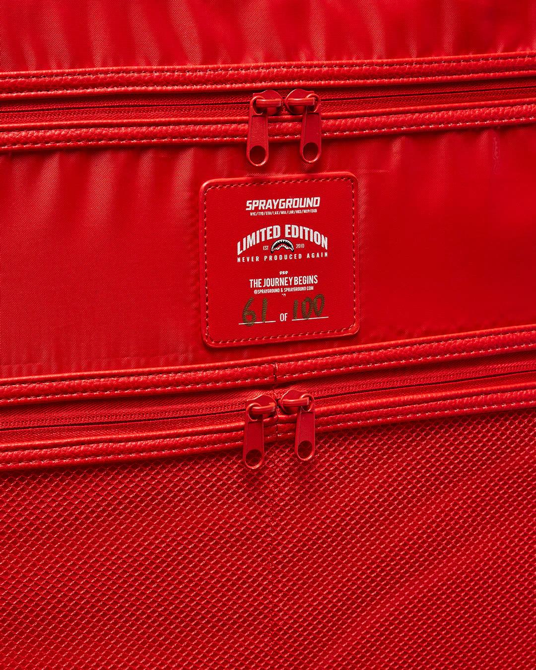 Sprayground RED RIVIERA JETSETTER CARRY-ON LUGGAGE