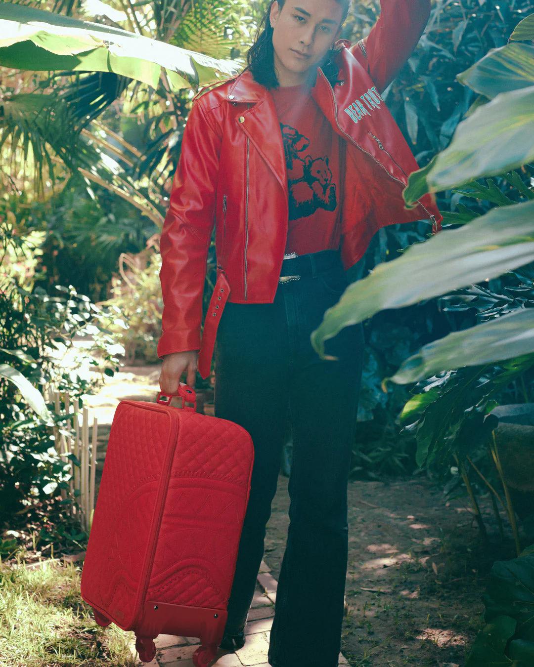 Sprayground RED RIVIERA JETSETTER CARRY-ON LUGGAGE