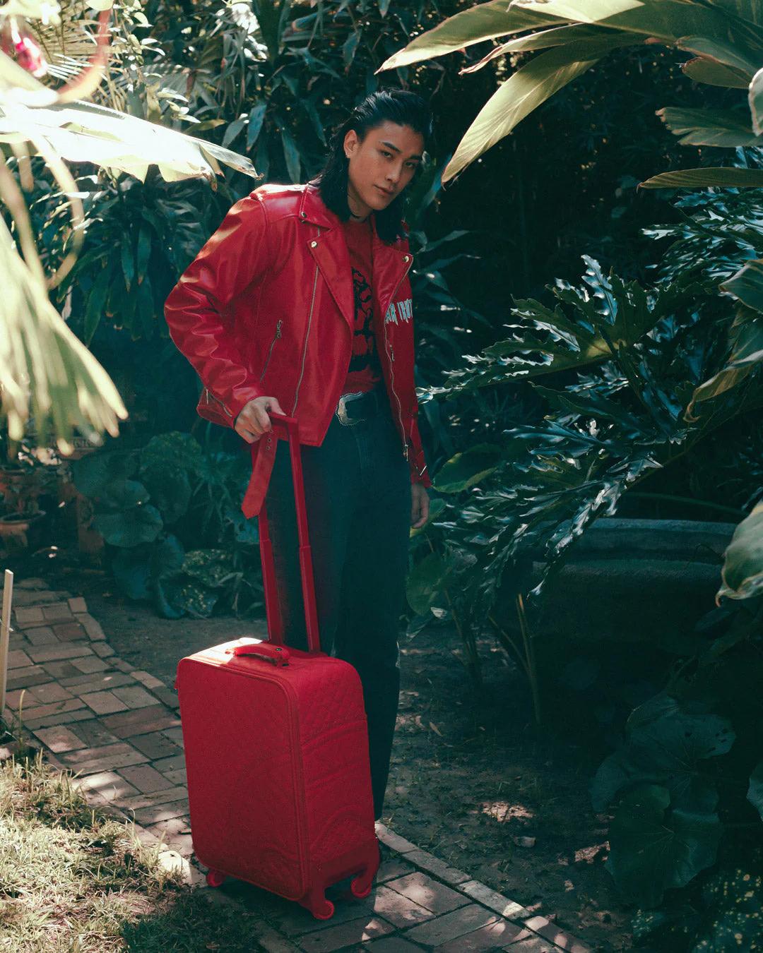 Sprayground RED RIVIERA JETSETTER CARRY-ON LUGGAGE