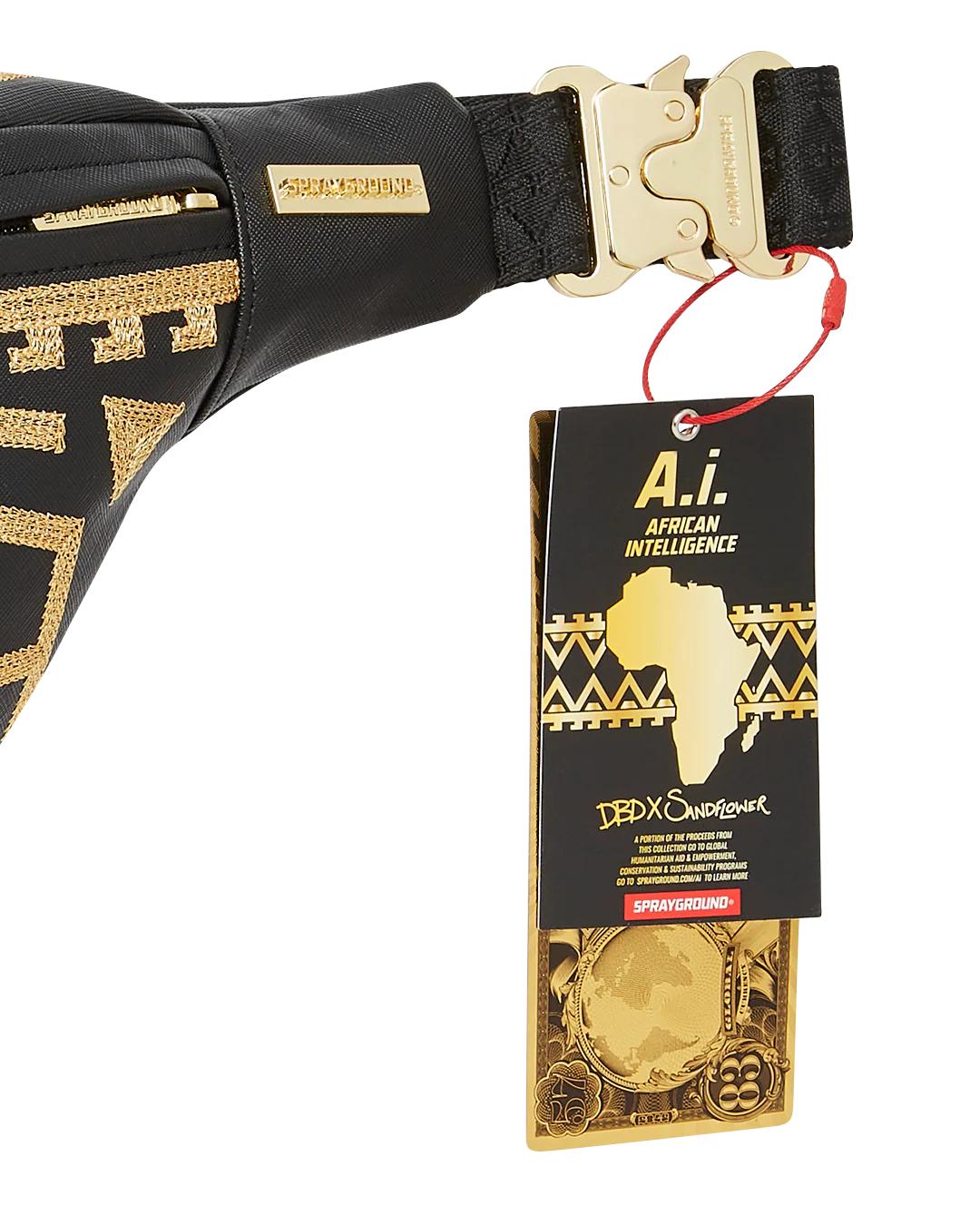 Sprayground A.I.8 AFRICAN INTELLIGENCE PATH TO THE FUTURE II SAVVY CROSSBODY