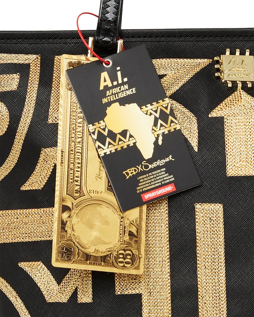 Sprayground A.I.8 AFRICAN INTELLIGENCE PATH TO THE FUTURE II TOTE
