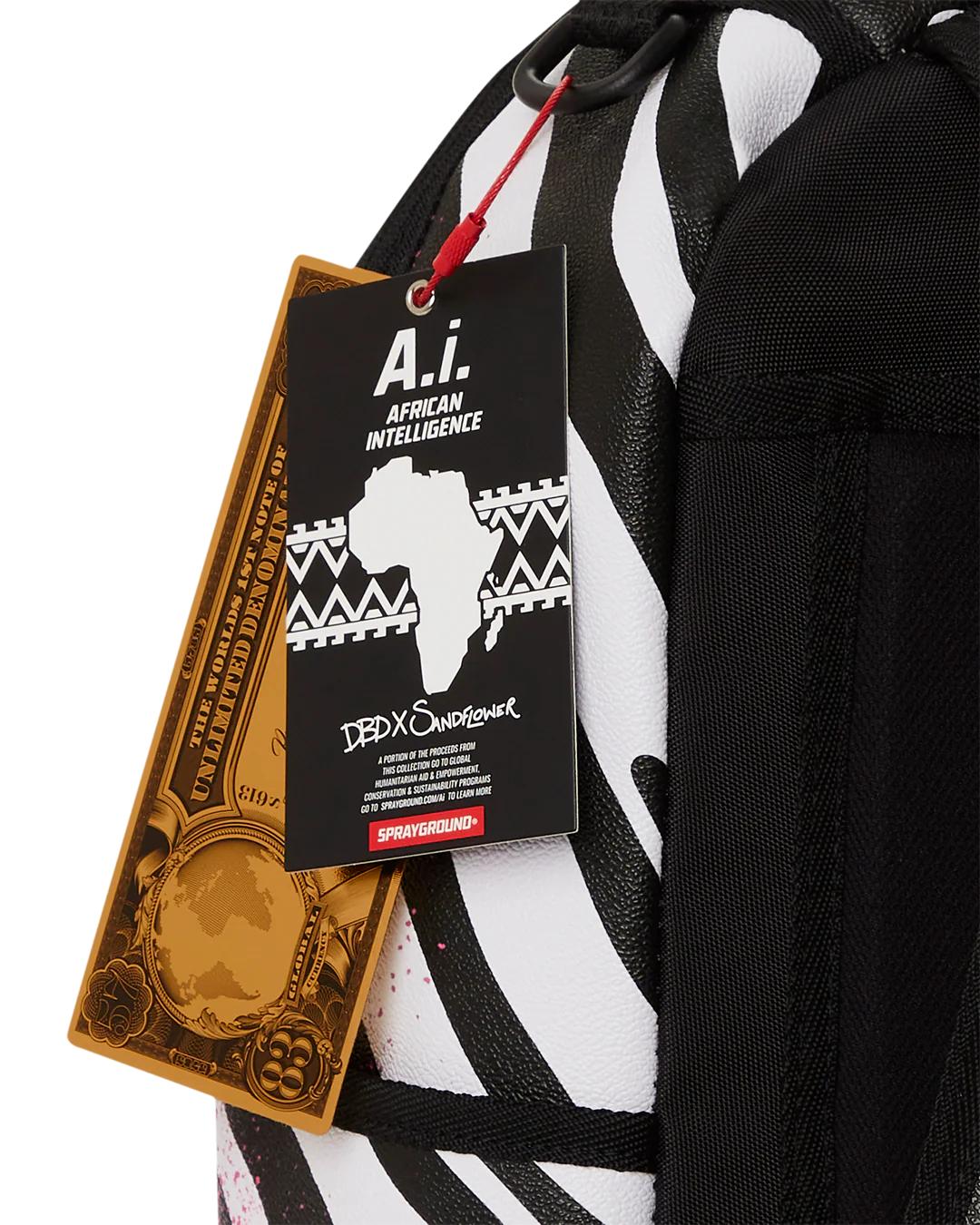 Sprayground A.I.8 AFRICAN INTELLIGENCE MOTHERLAND LOVE BACKPACK (DLXV)