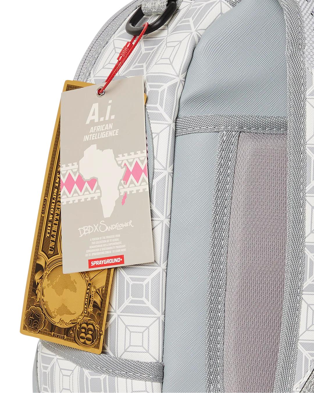 Sprayground A.I.8 AFRICAN INTELLIGENCE BOOKED & BUSY BACKPACK