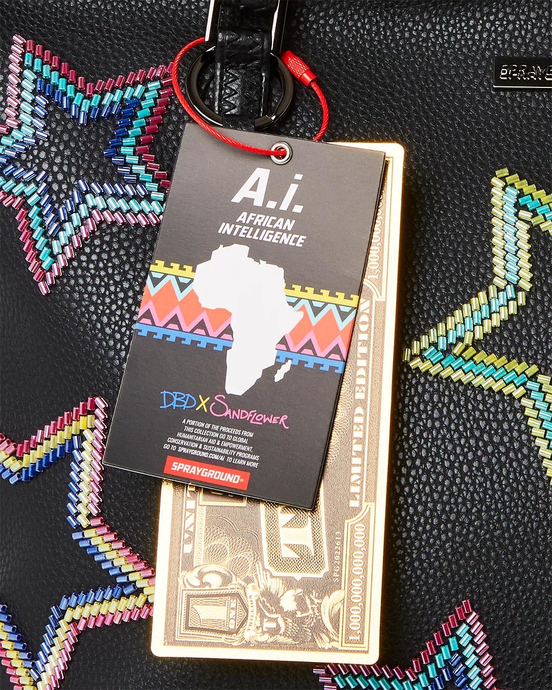 Sprayground STAR RACER A.I.7 SANDFLOWER COLLAB BEADED TOTE