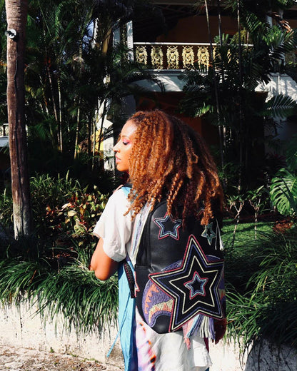 Sprayground STAR RACER A.I.7 SANDFLOWER COLLAB BEADED BACKPACK