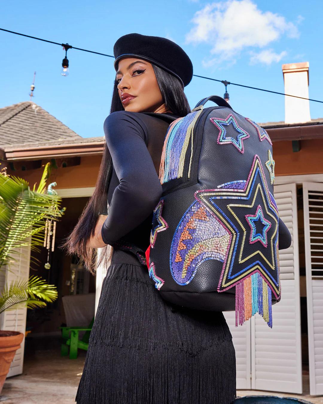 Sprayground STAR RACER A.I.7 SANDFLOWER COLLAB BEADED BACKPACK
