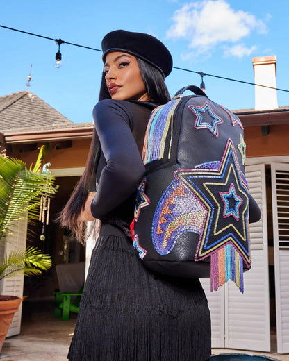 Sprayground STAR RACER A.I.7 SANDFLOWER COLLAB BEADED BACKPACK