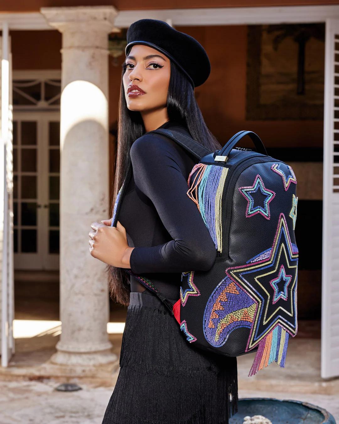 Sprayground STAR RACER A.I.7 SANDFLOWER COLLAB BEADED BACKPACK