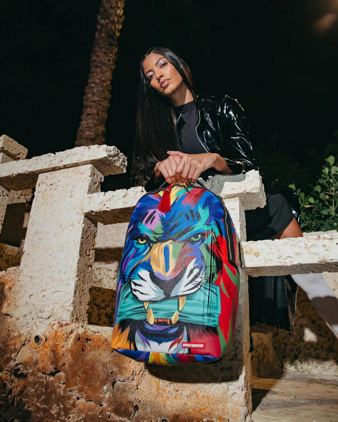 Sprayground HEAR MY ROAR A.i.6 SANDFLOWER COLLAB BACKPACK (DLXV)