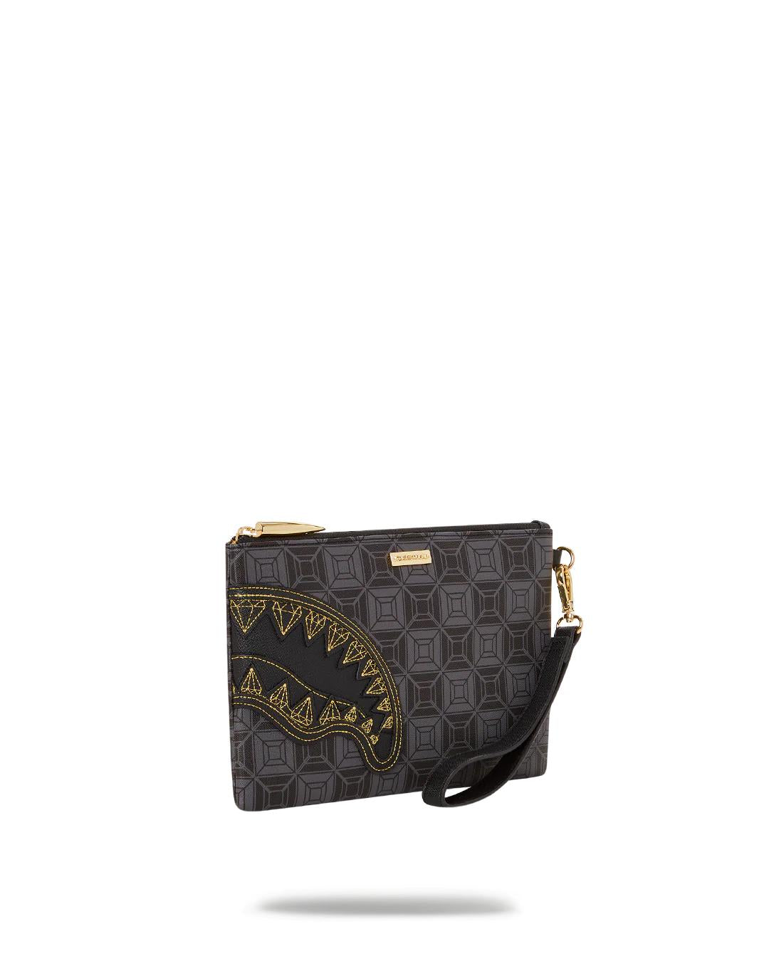 Sprayground OBSIDIAN STUNNER A.i.6 SANDFLOWER COLLAB CROSSOVER CLUTCH