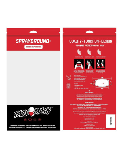 Sprayground PINK ANIME SHARK FORM-FITTING MASK