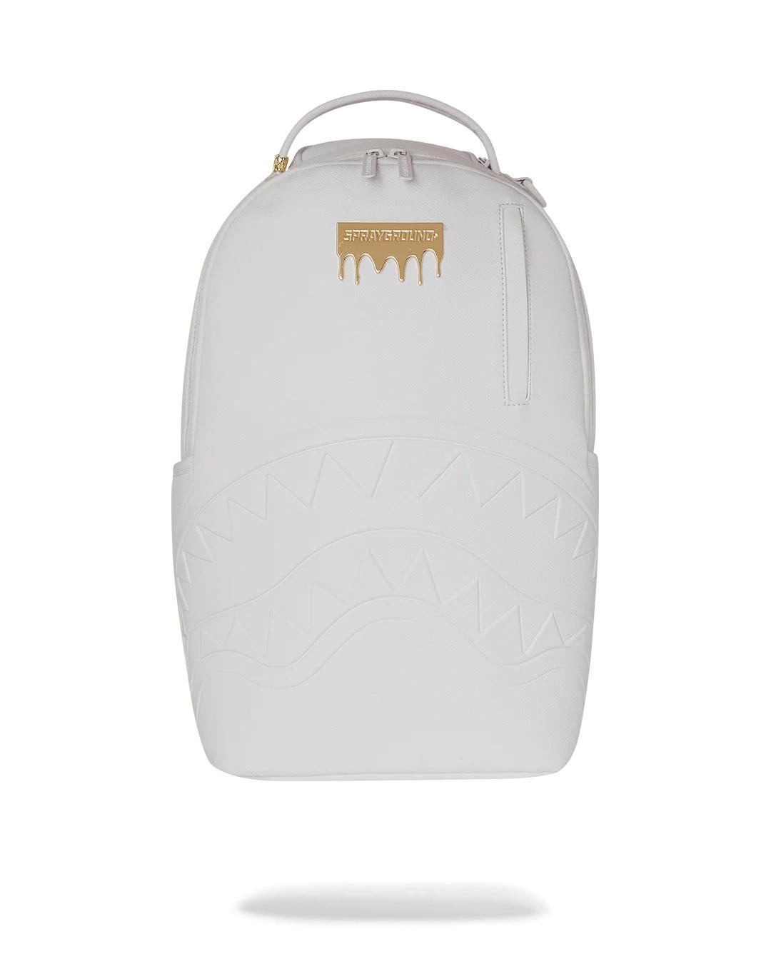 Sprayground GOLD BRICK LUXE WHITE BACKPACK