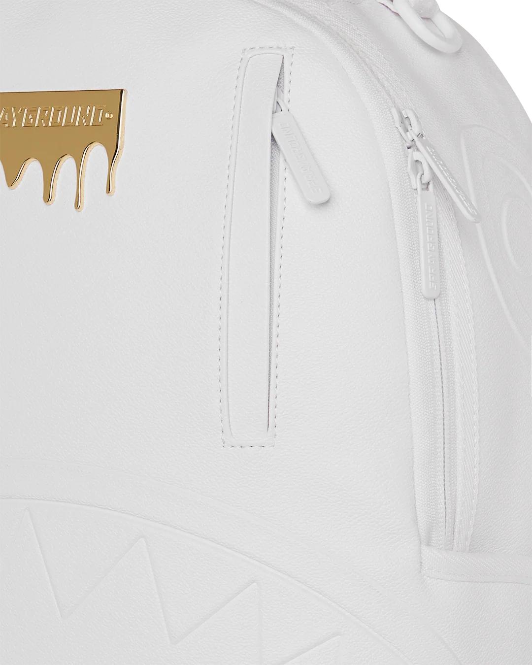 Sprayground GOLD BRICK LUXE WHITE BACKPACK