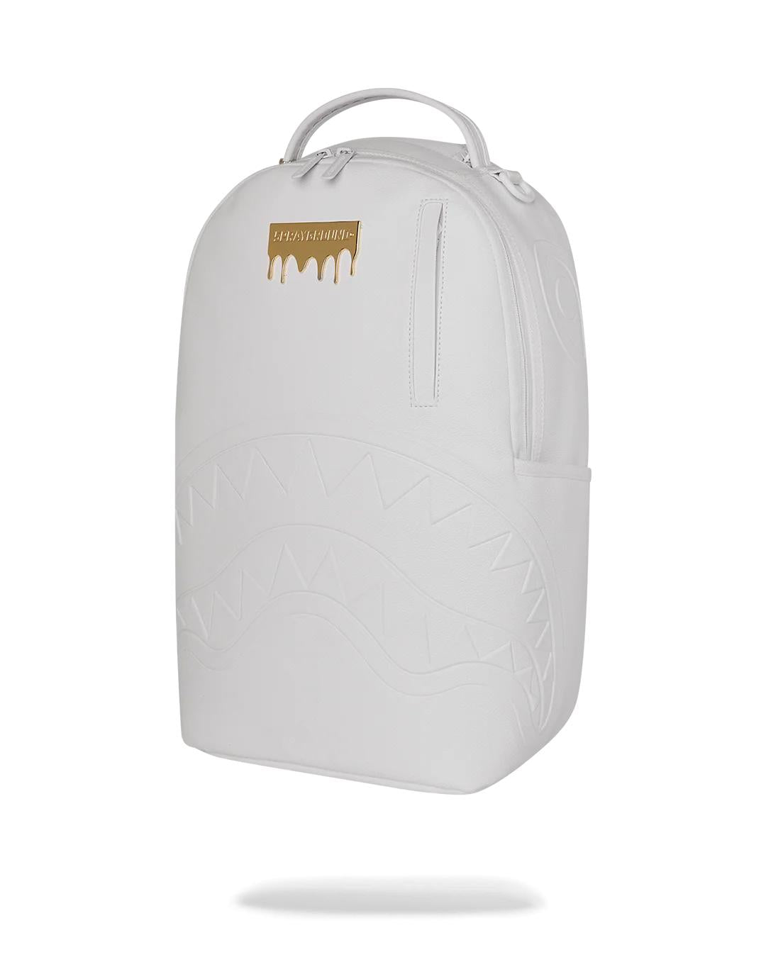 Sprayground GOLD BRICK LUXE WHITE BACKPACK