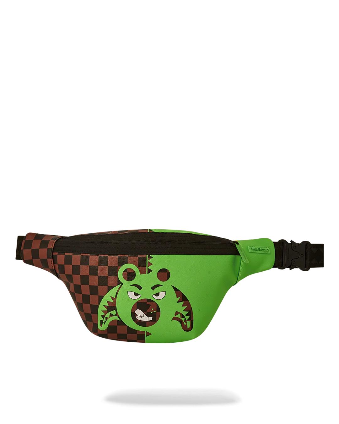 Sprayground GREEN MONEY BEAR SAVVY CROSSBODY