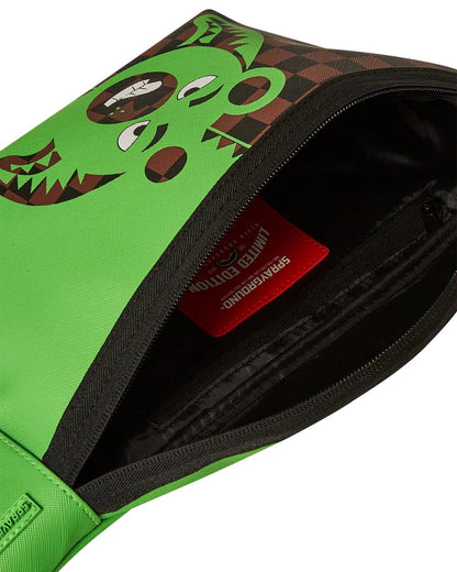 Sprayground GREEN MONEY BEAR SAVVY CROSSBODY