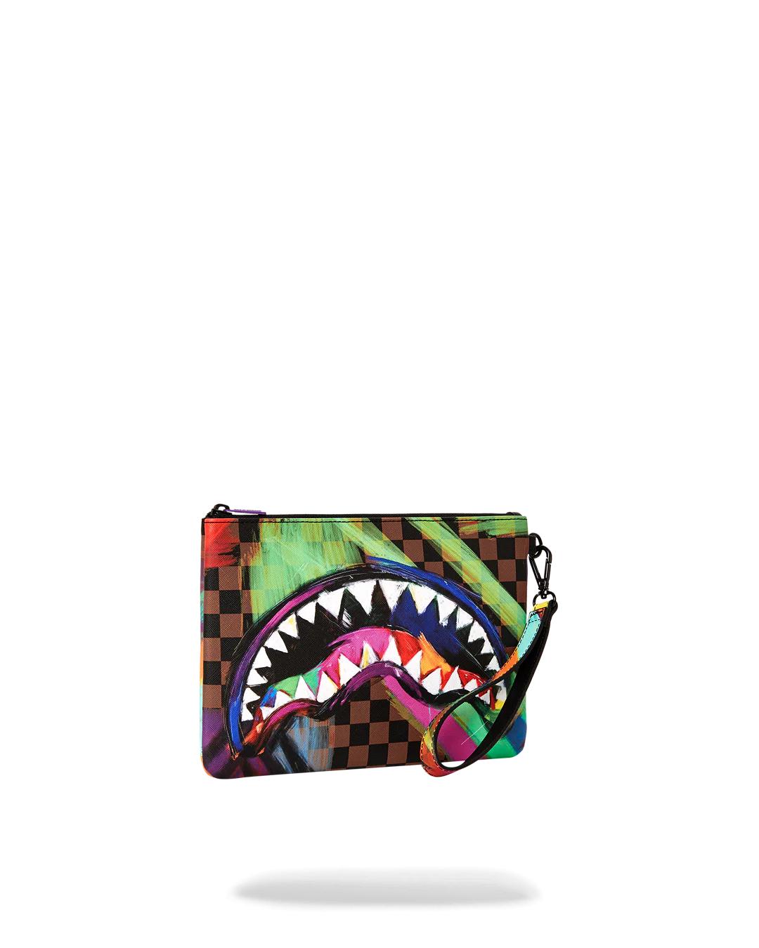 Sprayground SHARKS IN PARIS CITY STREAKS CROSSOVER CLUTCH
