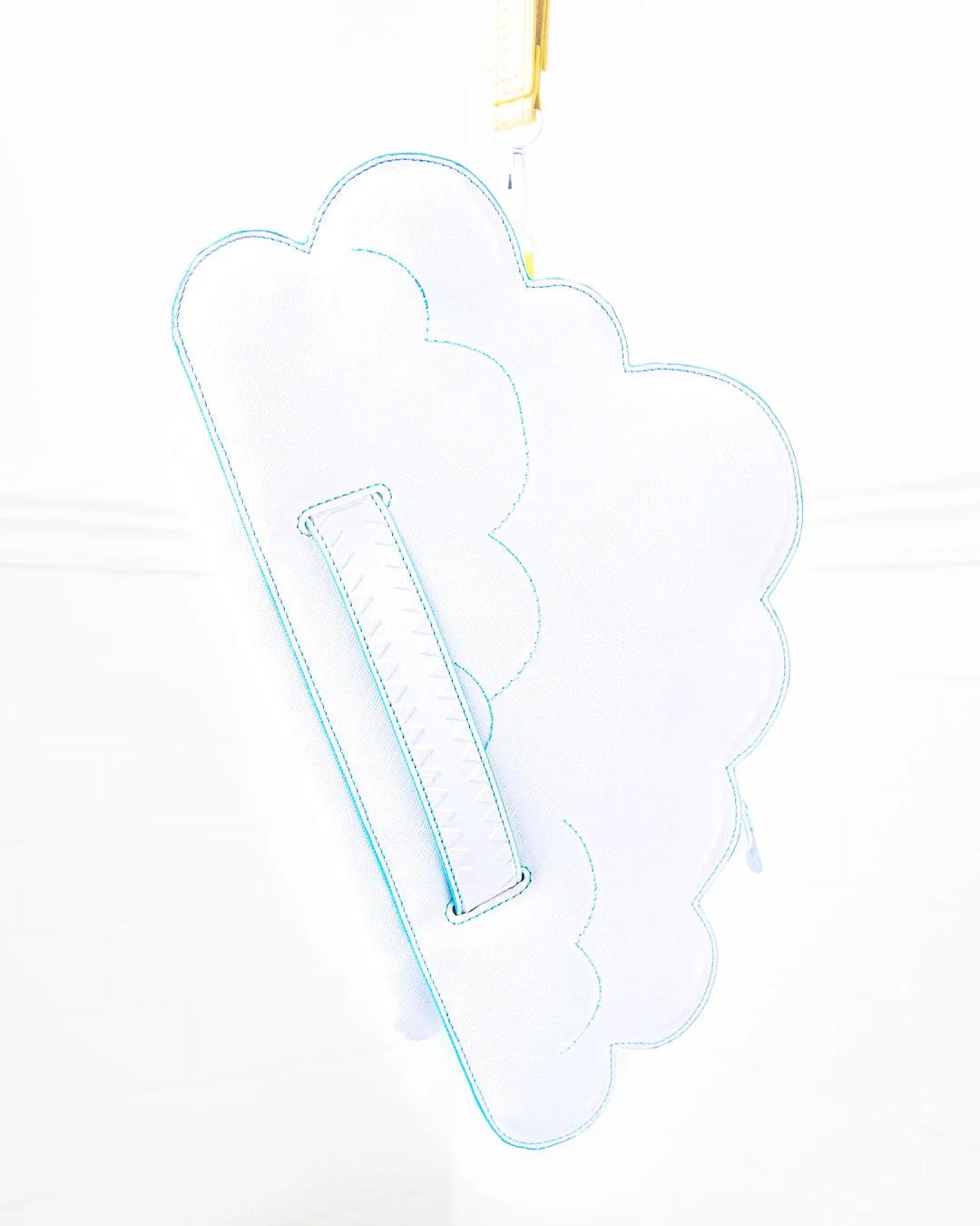 Sprayground CLOUDY WITH A CHANCE OF SHARK CROSSOVER CLUTCH