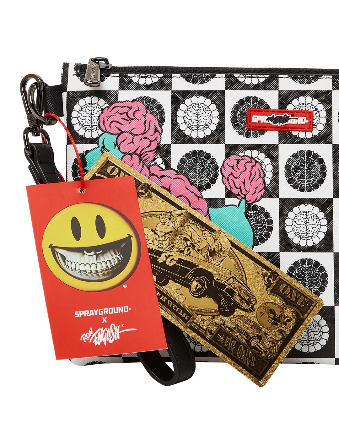 Sprayground POODLE CHECK RON ENGLISH COLLAB POUCHETTE