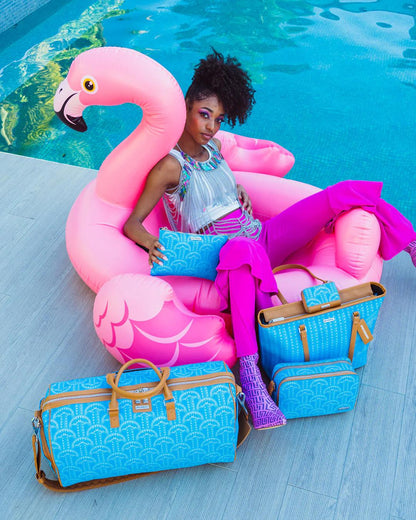 Sprayground ILLUCHAINS TURQ CROSSOVER CLUTCH