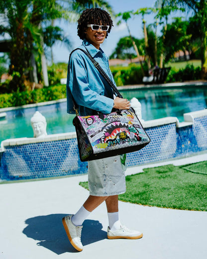 Sprayground CREATE ANOTHER DAY PYRAMID DUFFLE