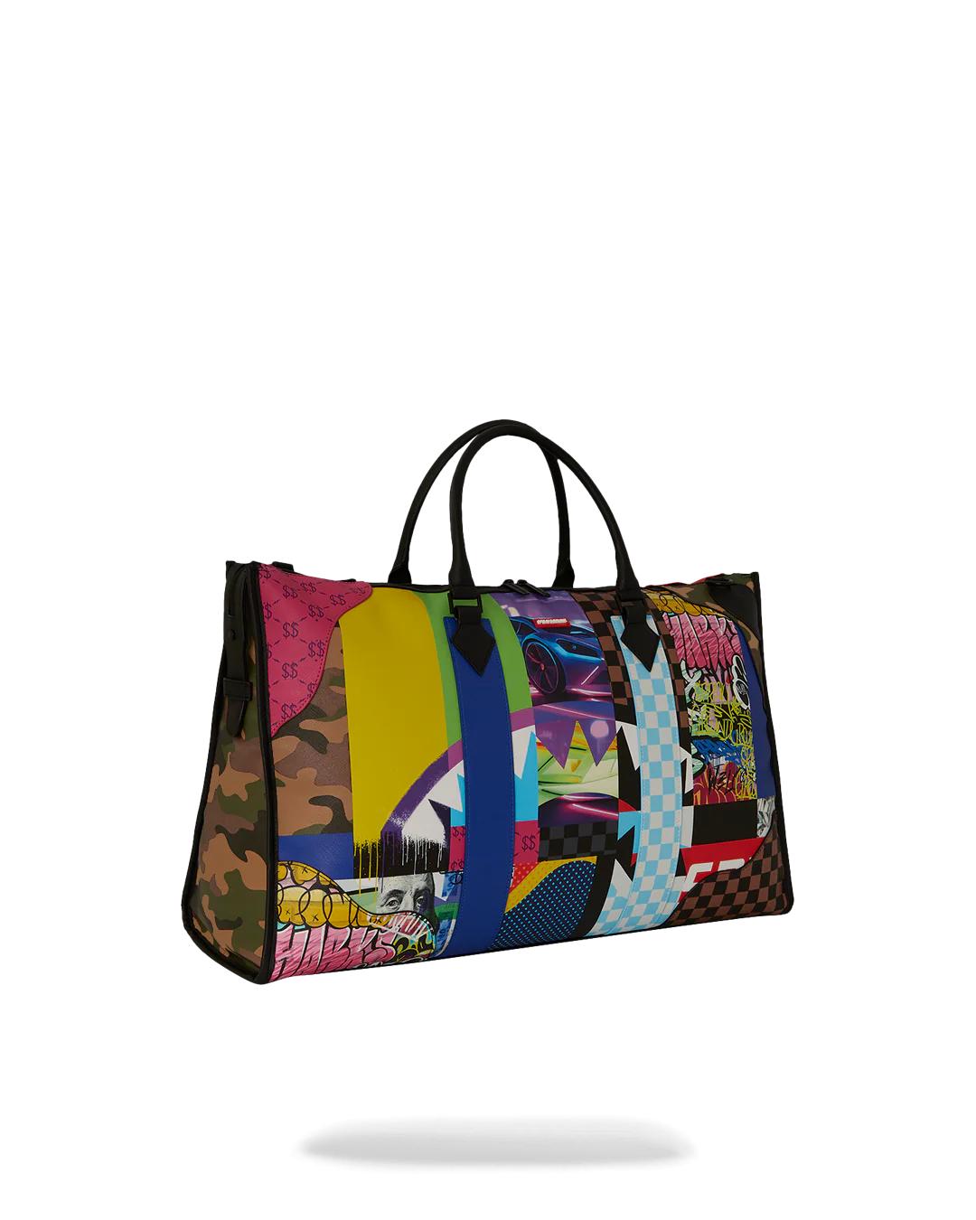 Sprayground SHARK MASTERPIECES PYRAMID LARGE DUFFLE