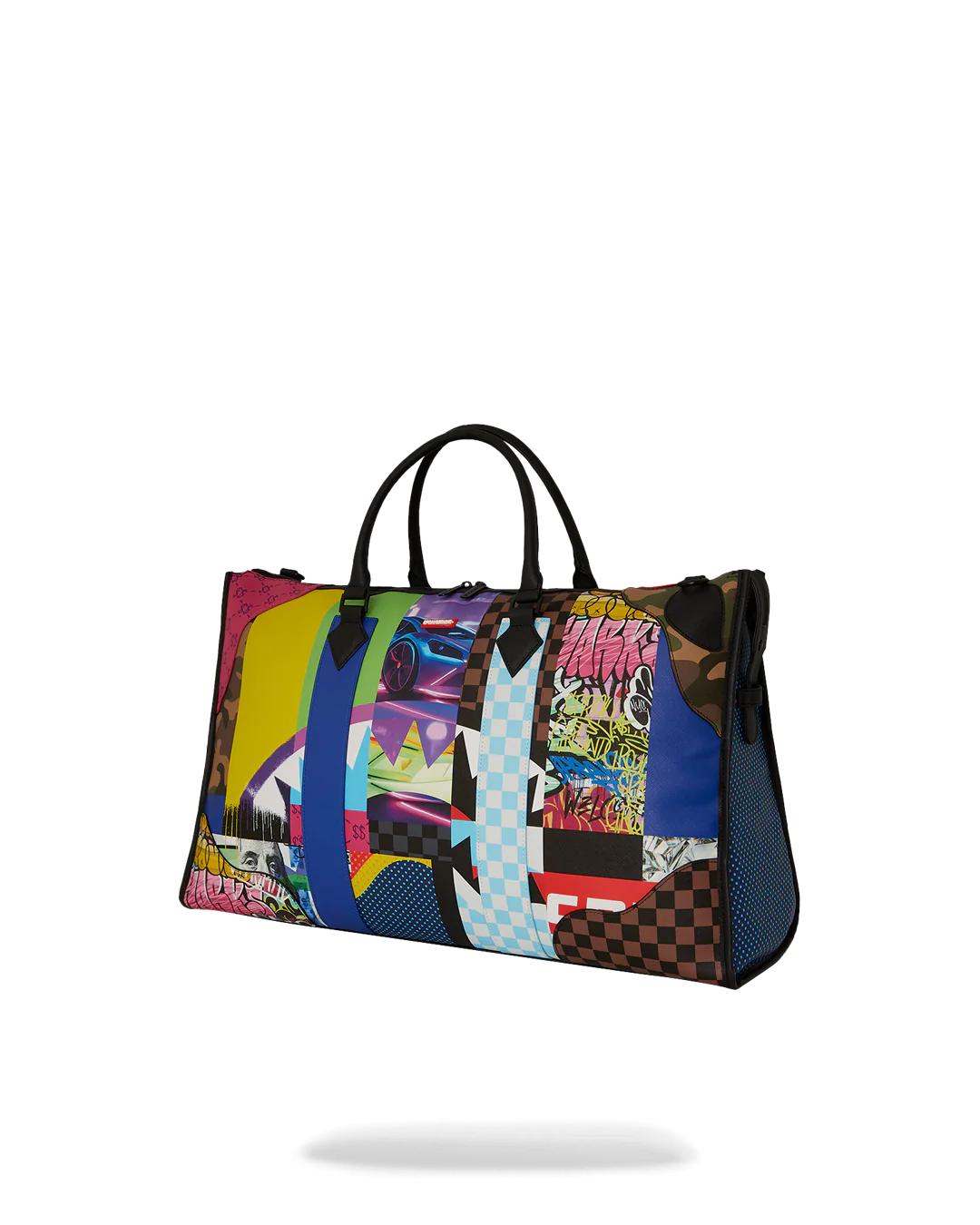 Sprayground SHARK MASTERPIECES PYRAMID LARGE DUFFLE