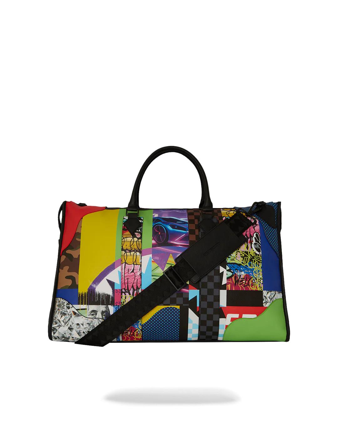Sprayground SHARK MASTERPIECES PYRAMID LARGE DUFFLE