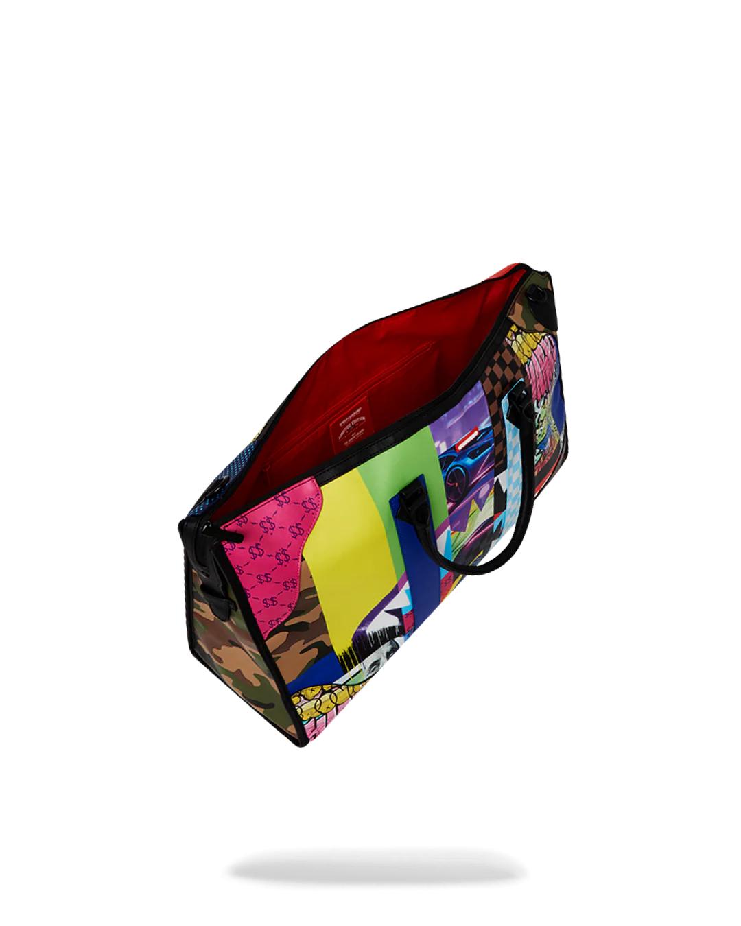 Sprayground SHARK MASTERPIECES PYRAMID LARGE DUFFLE