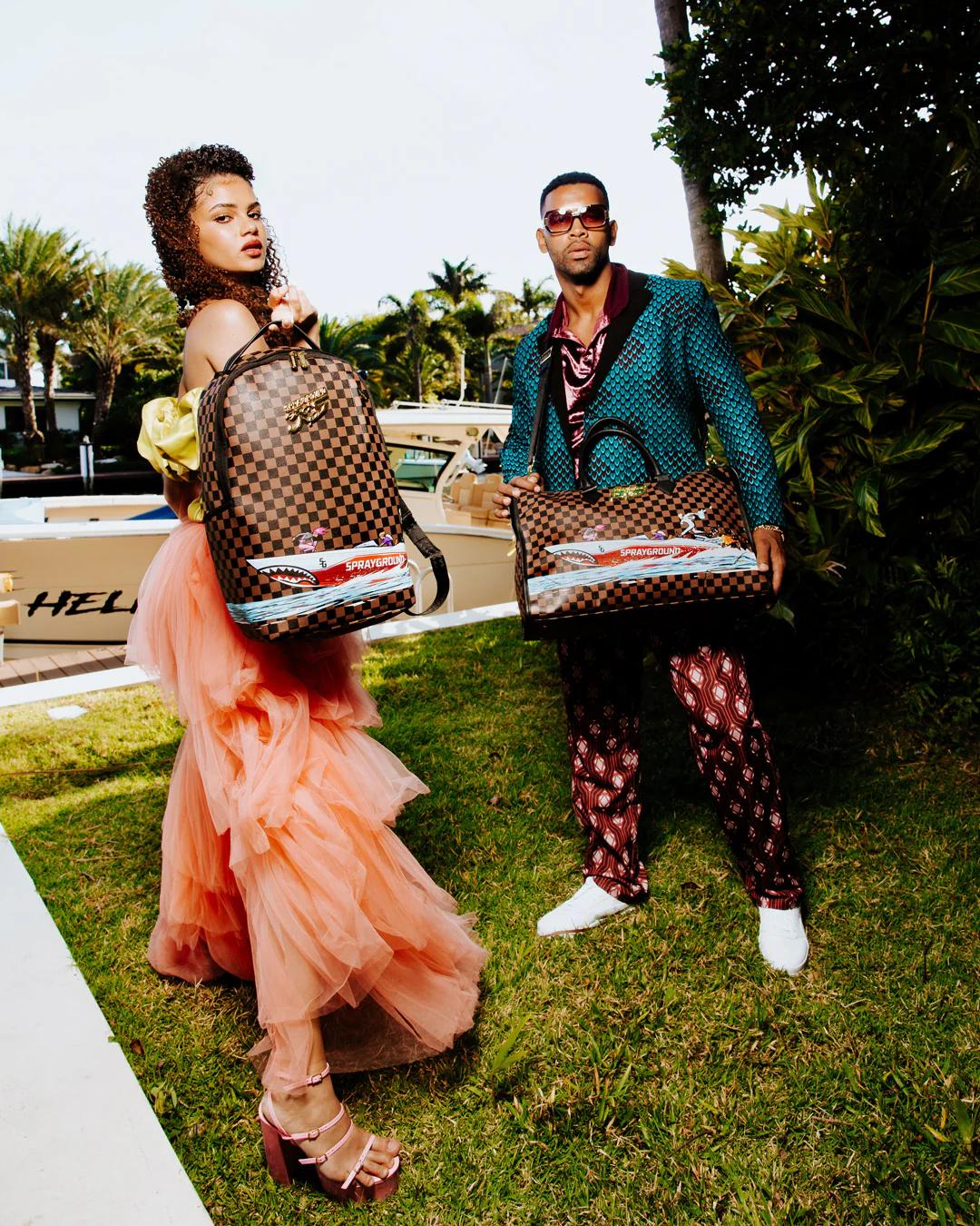 Sprayground THE 305 SPEEDBOAT GETAWAY PYRAMID DUFFLE