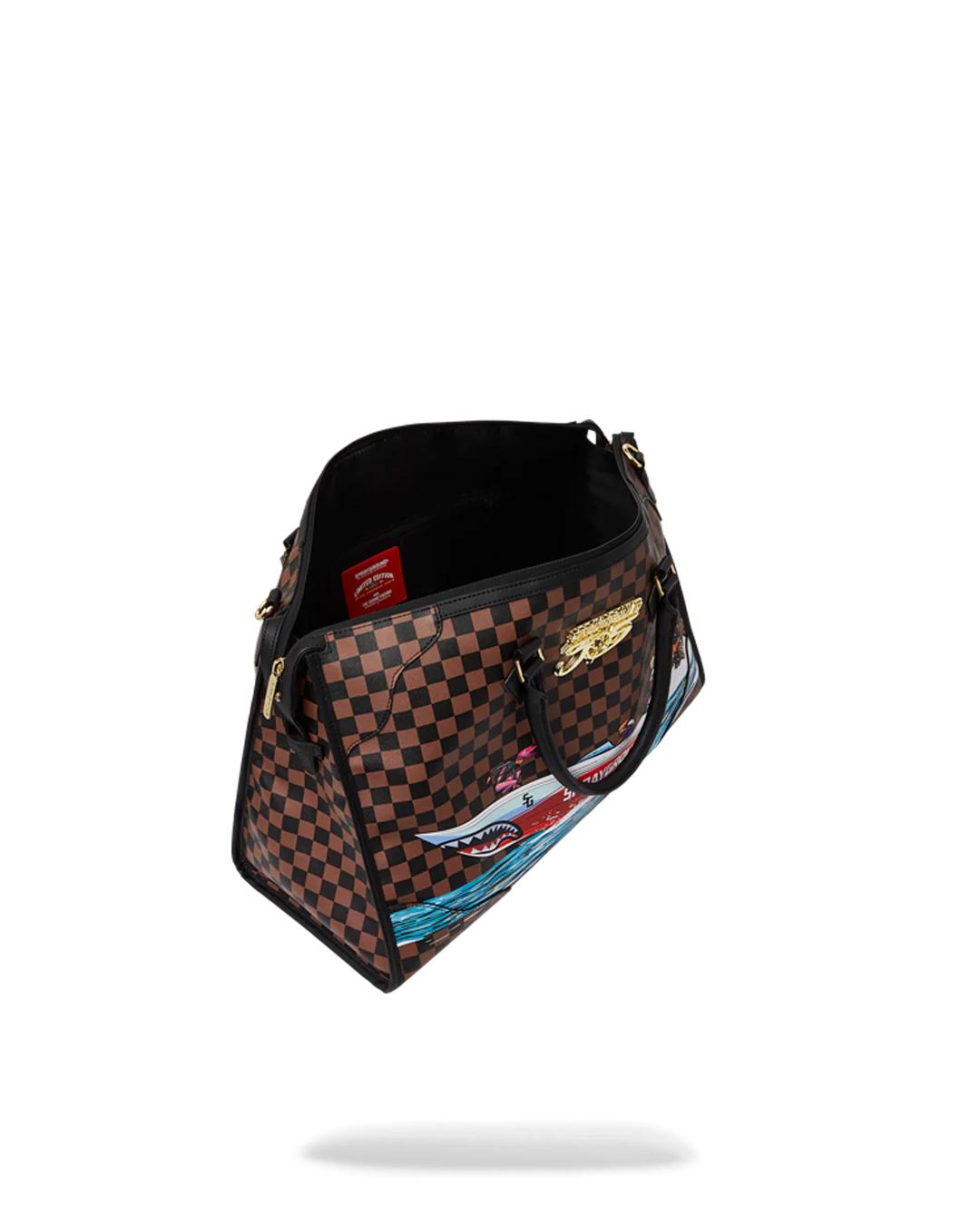 Sprayground THE 305 SPEEDBOAT GETAWAY PYRAMID DUFFLE