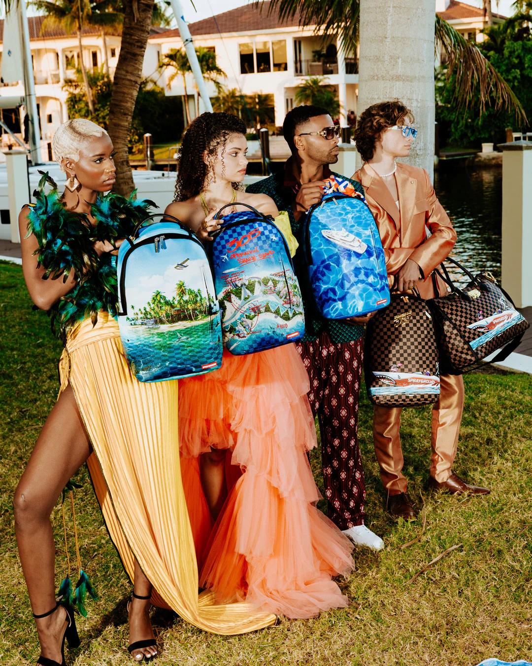Sprayground THE 305 SPEEDBOAT GETAWAY PYRAMID DUFFLE