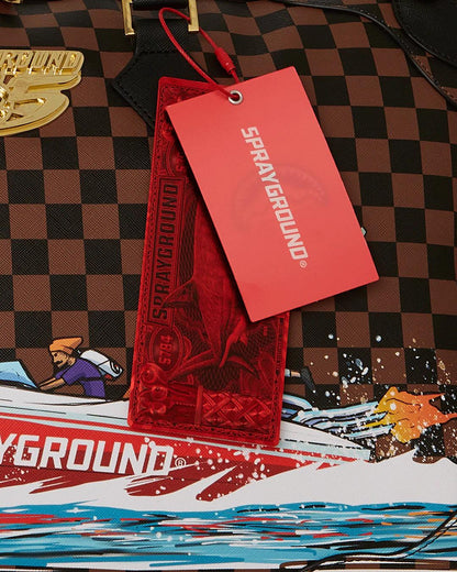 Sprayground THE 305 SPEEDBOAT GETAWAY PYRAMID DUFFLE