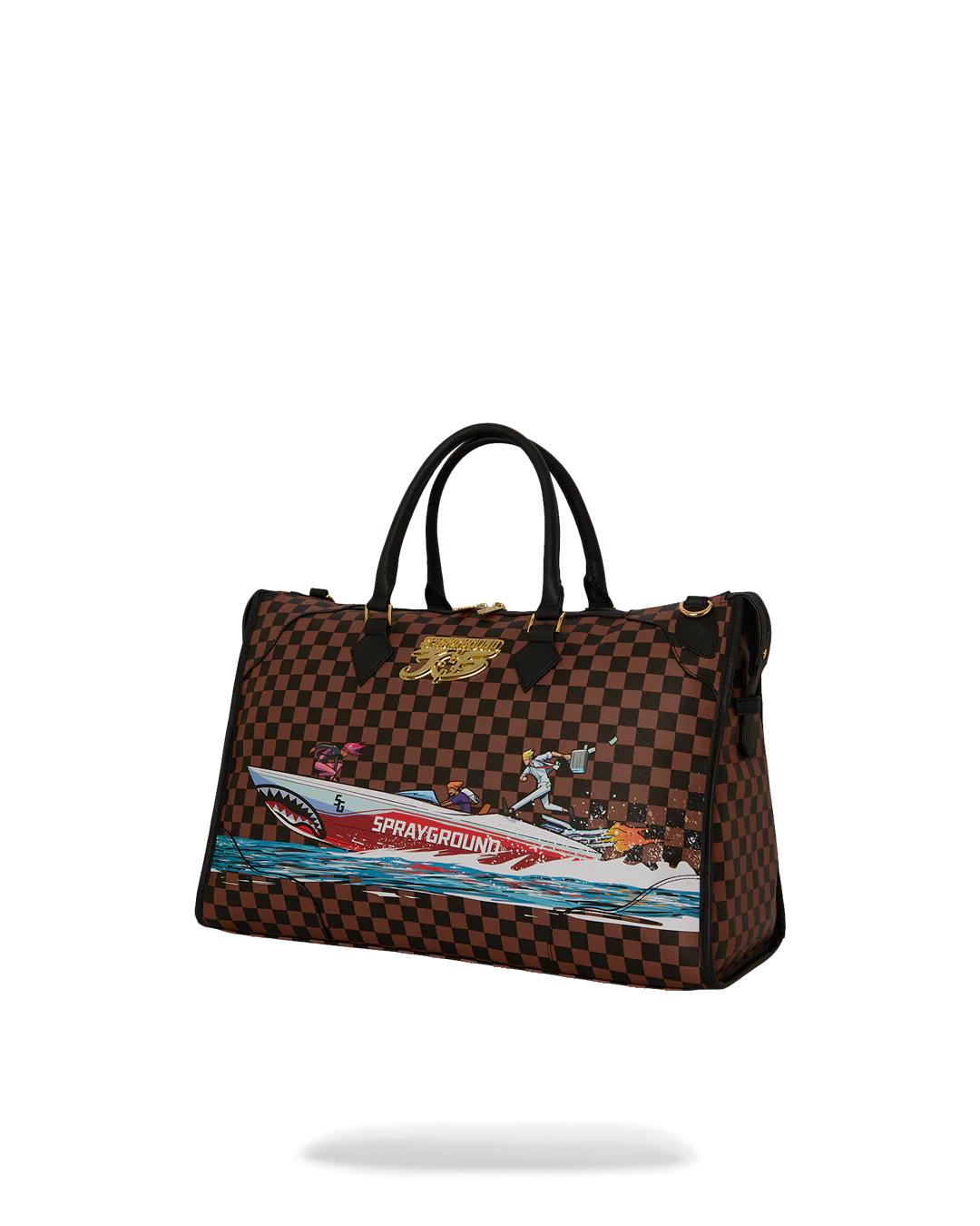 Sprayground THE 305 SPEEDBOAT GETAWAY PYRAMID DUFFLE