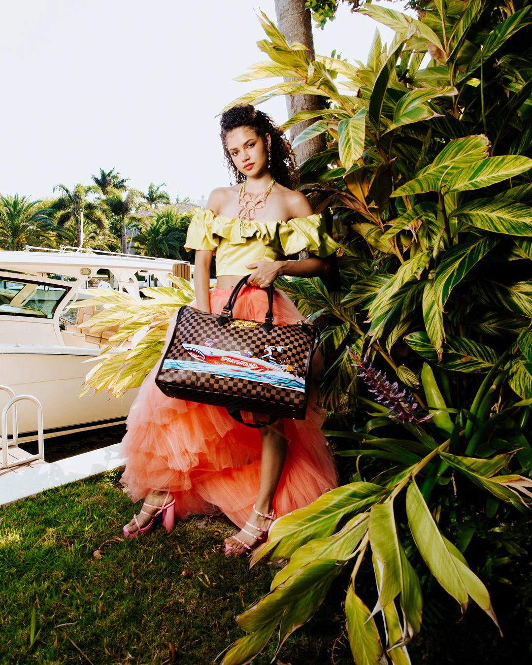 Sprayground THE 305 SPEEDBOAT GETAWAY PYRAMID DUFFLE
