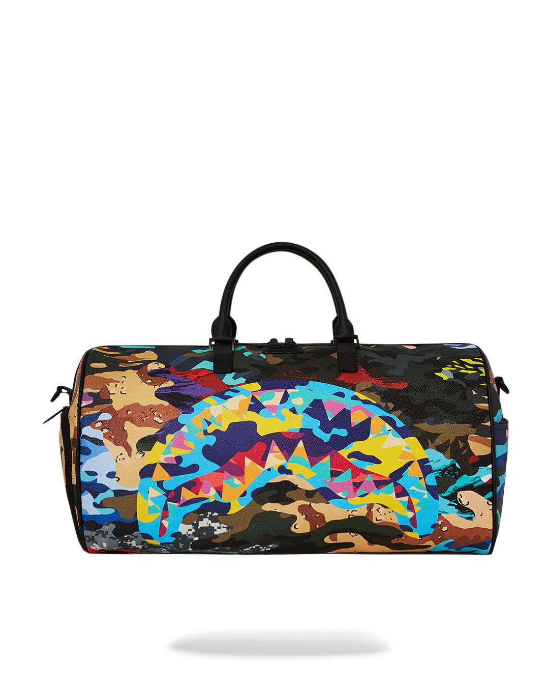 Sprayground SLICED AND DICED CAMO DUFFLE