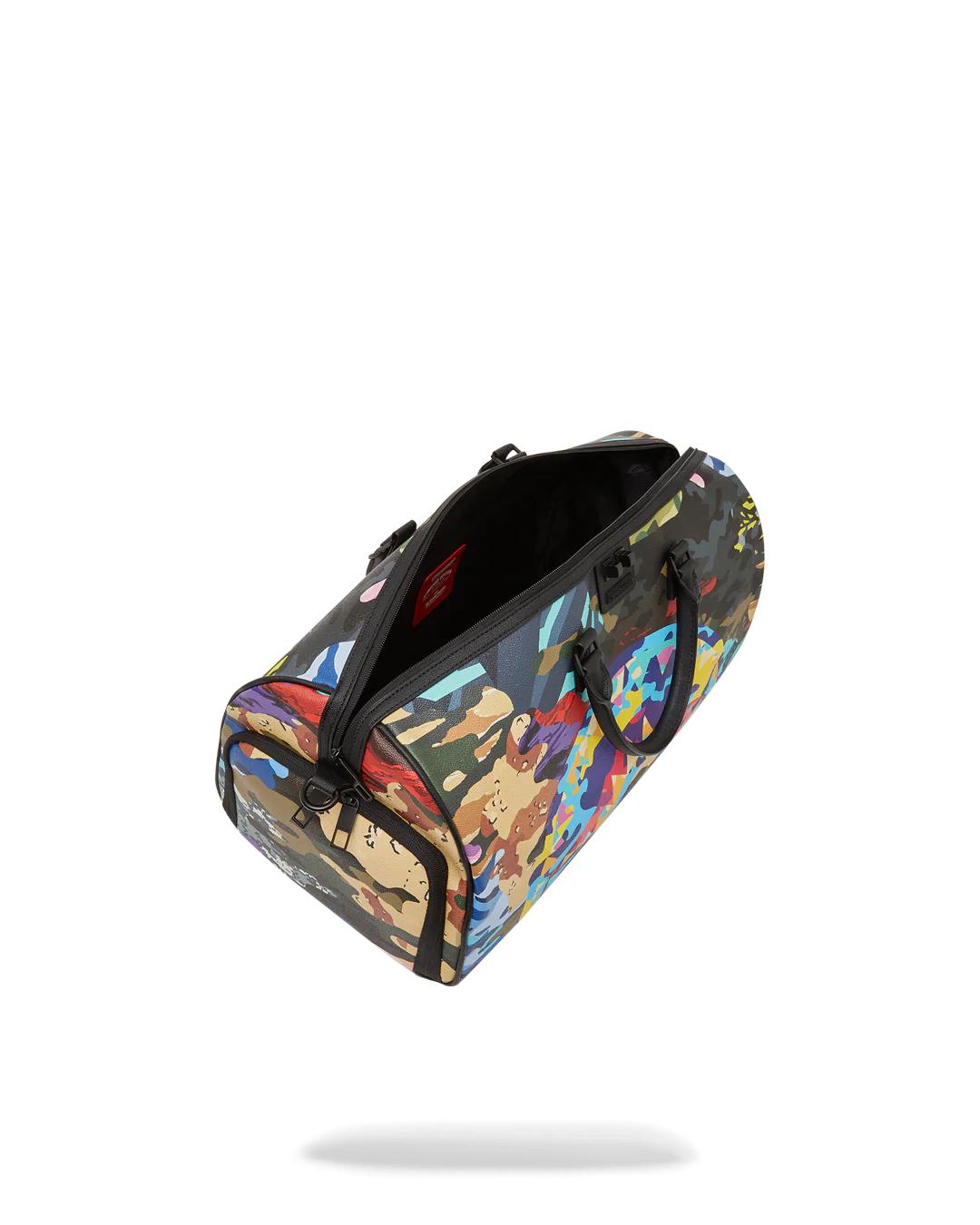 Sprayground SLICED AND DICED CAMO DUFFLE