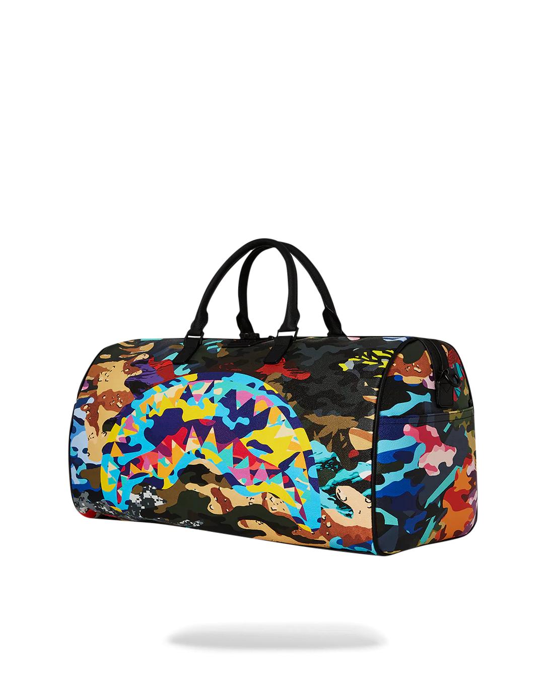 Sprayground SLICED AND DICED CAMO DUFFLE