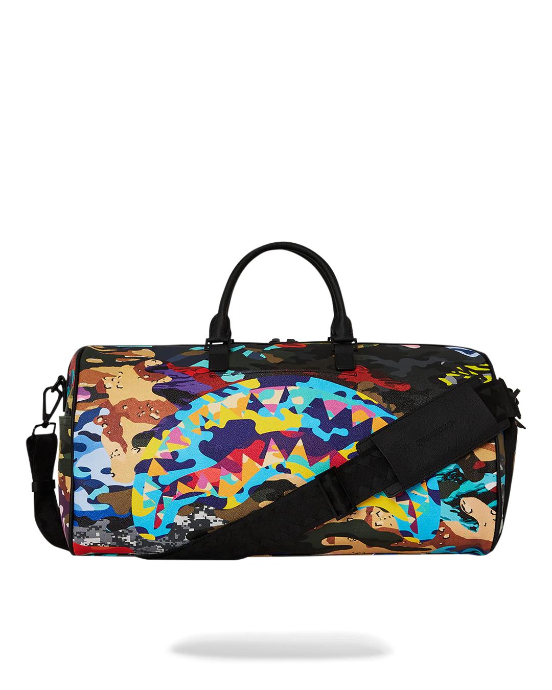 Sprayground SLICED AND DICED CAMO DUFFLE