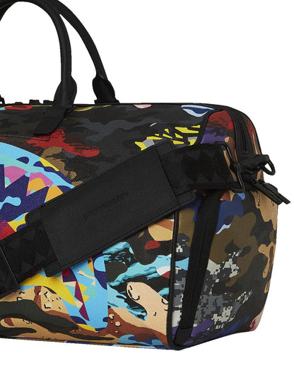 Sprayground SLICED AND DICED CAMO DUFFLE