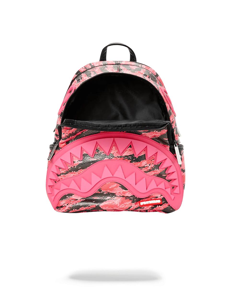 Sprayground PINK TIGER CAMO SHARKMOUTH SAVAGE BACKPACK
