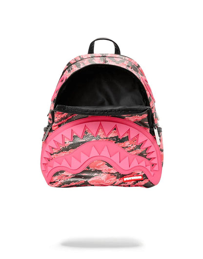 Sprayground PINK TIGER CAMO SHARKMOUTH SAVAGE BACKPACK
