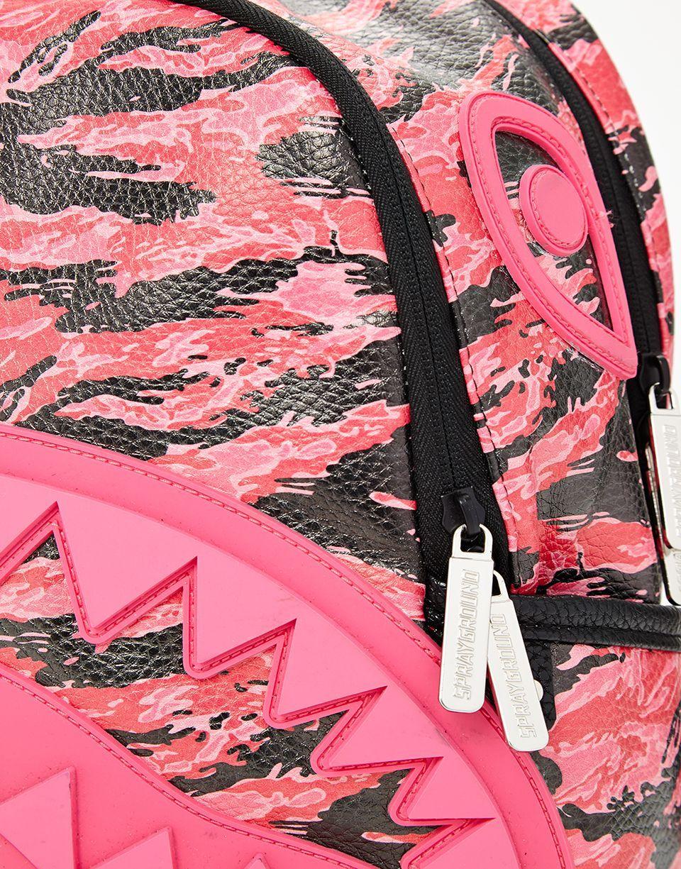 Sprayground PINK TIGER CAMO SHARKMOUTH SAVAGE BACKPACK