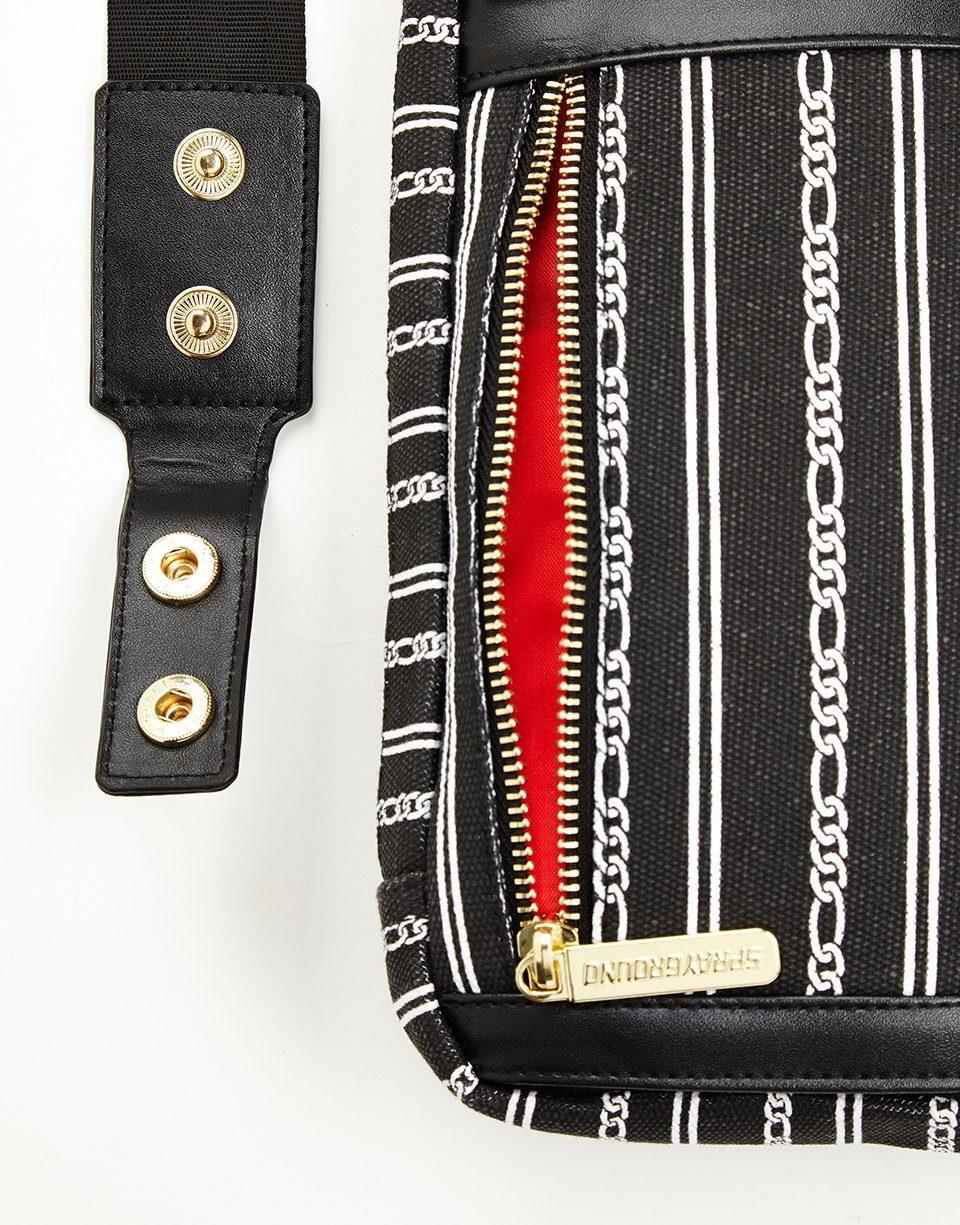 Sprayground REVERSE BLACK SHARKS IN PARIS SLING