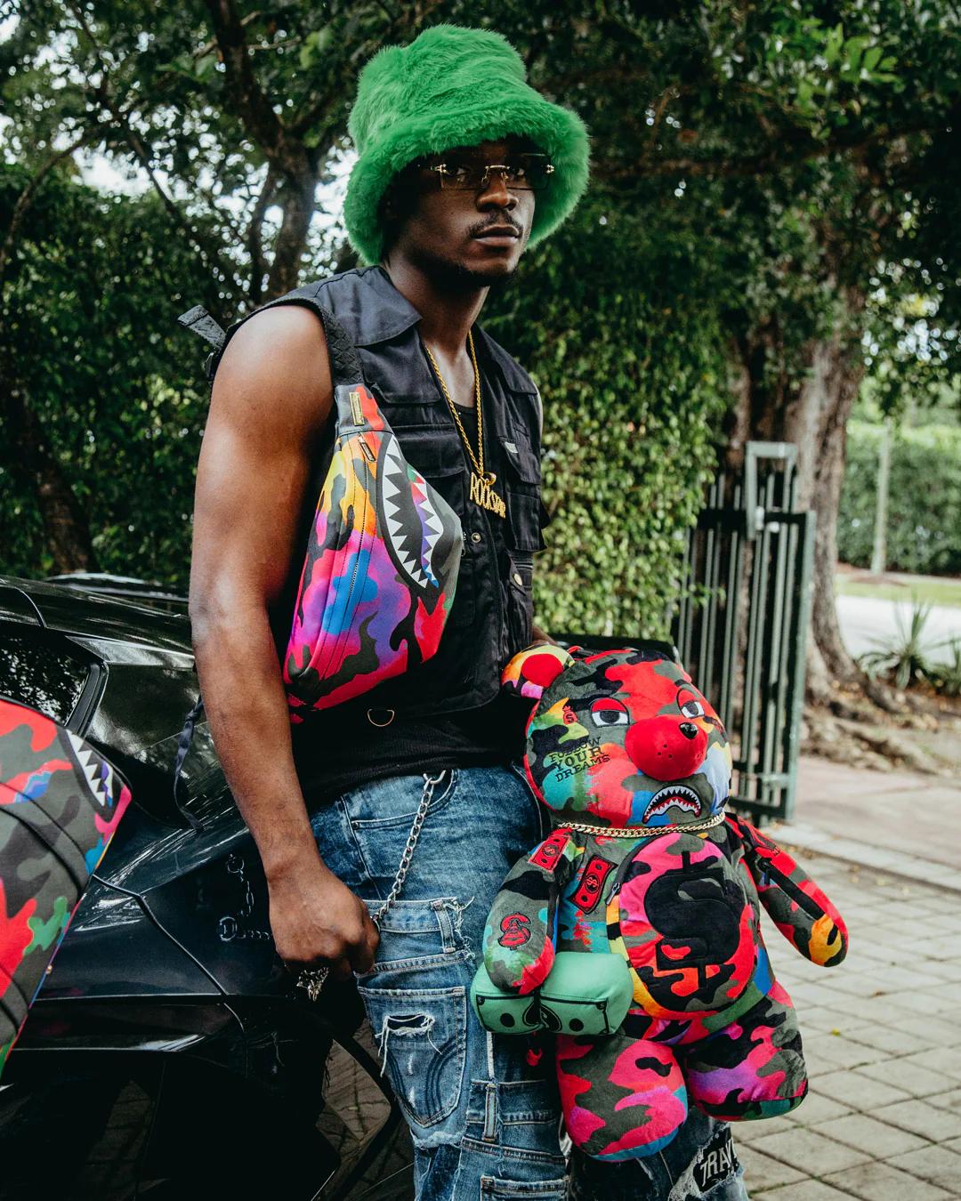 Sprayground CAMOBURST MONEYBEAR TEDDYBEAR BACKPACK