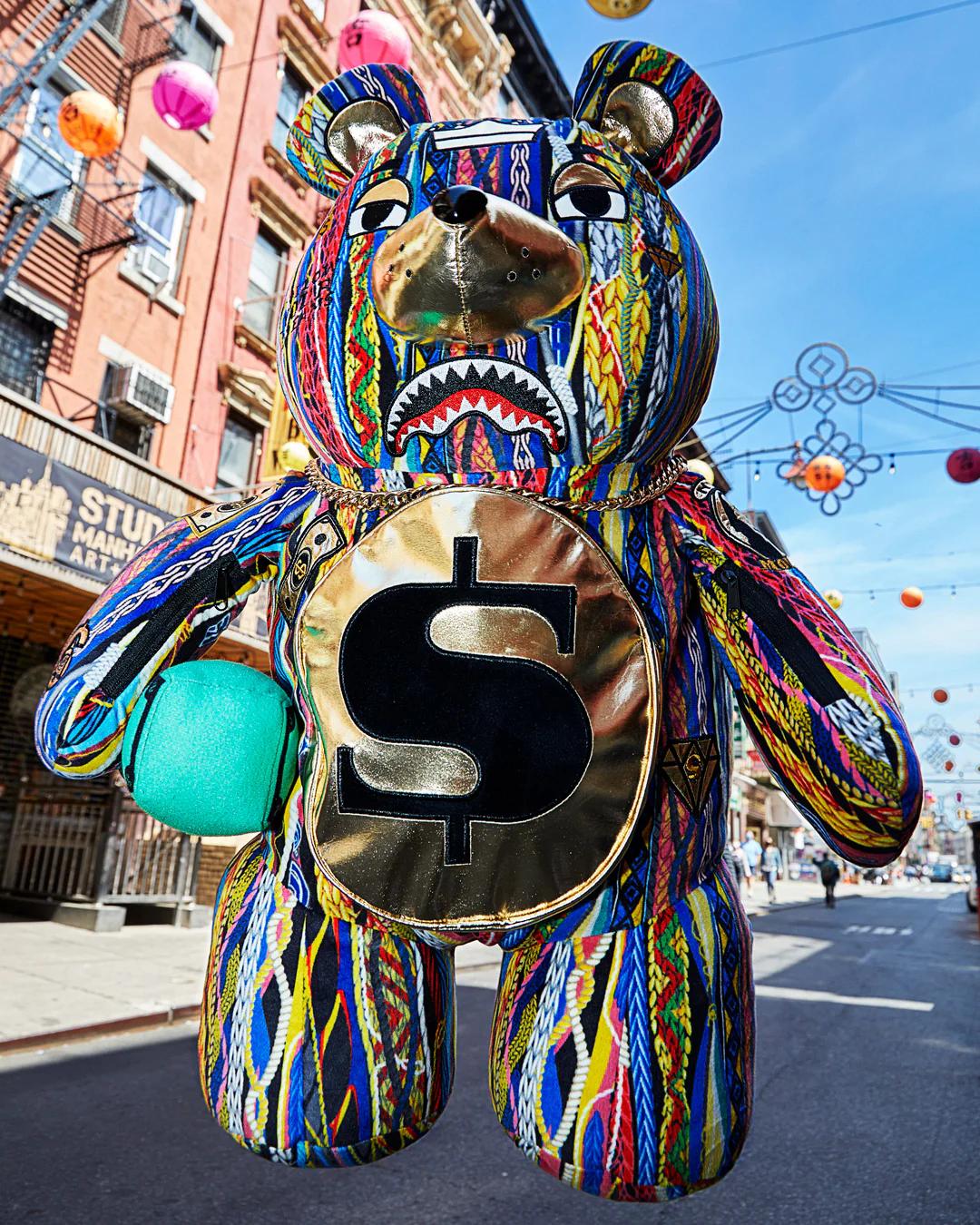 Sprayground THE GOLDEN AGE MONEYBEAR TEDDYBEAR BACKPACK