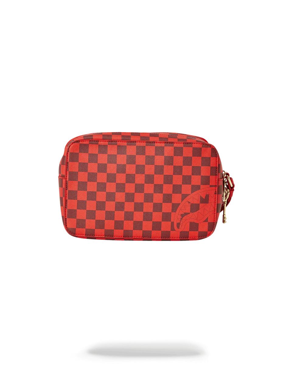 Sprayground SHARKS IN PARIS RED TOILETRY AKA MONEY BAGS