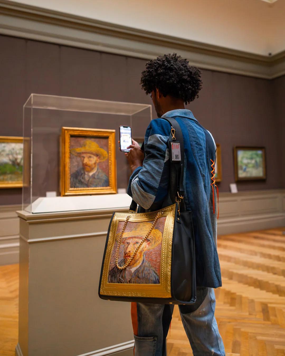 Sprayground THE MET VAN GOGH FRAMED SELF-PORTRAIT TOTE