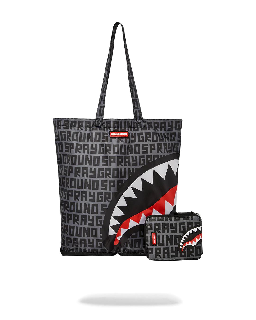 Sprayground SHARKFINITY STEALTH PILOT PACKABLE TOTE