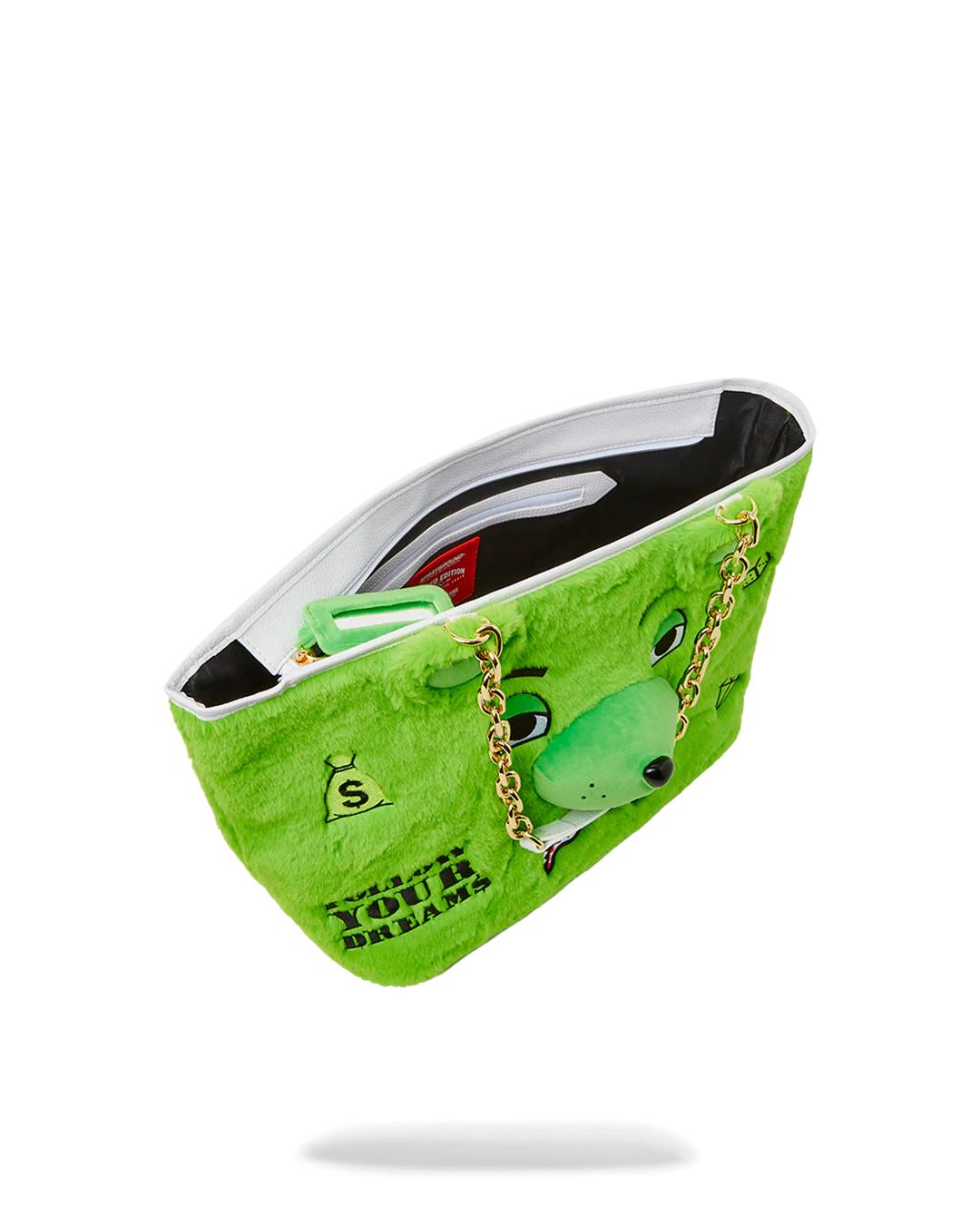 Sprayground PLUSH MONEYBEAR TOTE (GREEN)